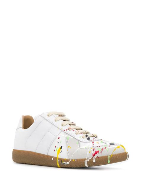 Maison Margiela Replica paint-splatter sneakers - White - zdjęcie produktu nr 2