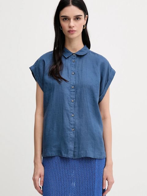 United Colors of Benetton koszula lniana - zdjęcie produktu nr 2