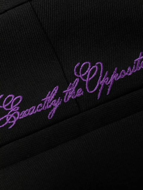 Off-White high-waisted wide-leg trousers - Black