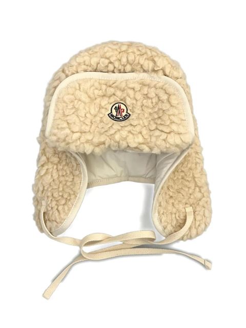 Moncler faux-shearling trapper hat - Neutrals - zdjęcie produktu nr 2