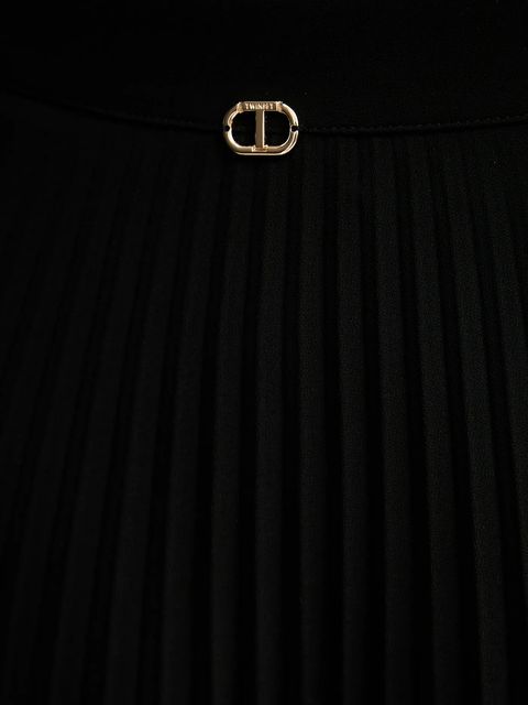 Twinset spódnica kolor czarny maxi rozkloszowana 252TP2642 - zdjęcie produktu nr 2