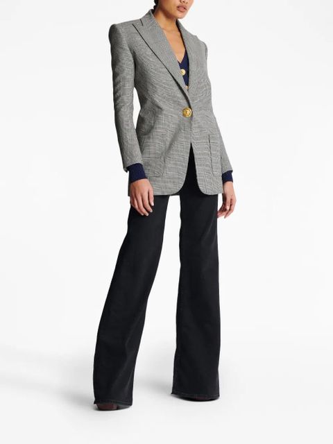 Balmain single-breasted wool blazer - Grey