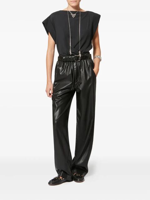MARANT ÉTOILE elasticated-waistband trousers - Black - zdjęcie produktu nr 2