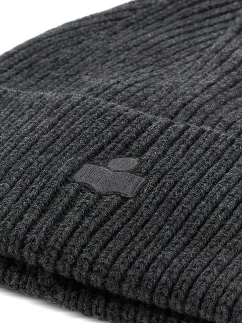 ISABEL MARANT Mayers ribbed beanie hat - Grey