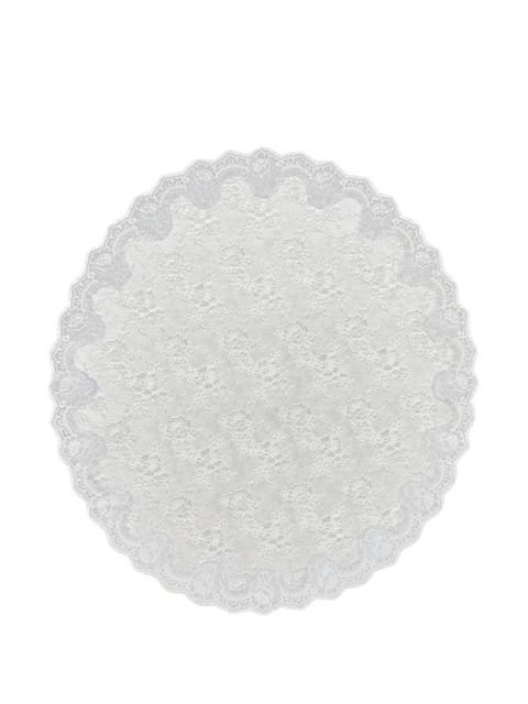 Dolce & Gabbana floral-lace silk scarf - White - zdjęcie produktu nr 2