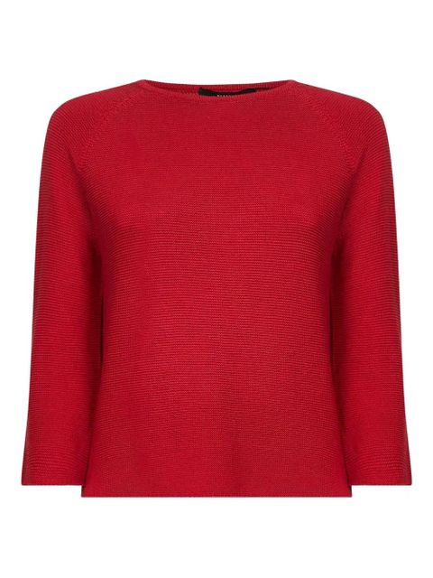 Weekend Max Mara raglan-sleeve boat-neck sweater - Red - zdjęcie produktu nr 1