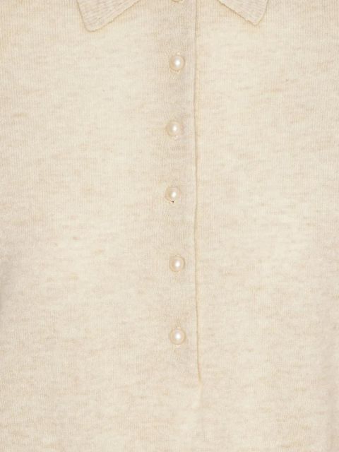 ROTATE BIRGER CHRISTENSEN button-up polo top - Neutrals