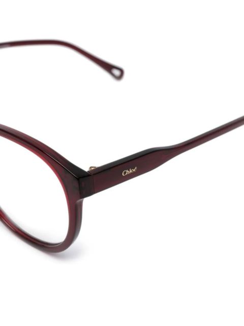 Chloé Eyewear round-frame glasses - Red
