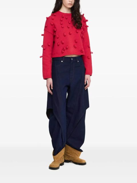 JW Anderson cropped loop jumper - Red - zdjęcie produktu nr 2