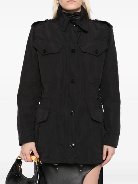 TOM FORD drawstring waist military jacket - Black