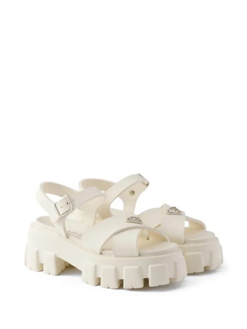 Prada Monolith buckle sandals - White - zdjęcie produktu nr 2