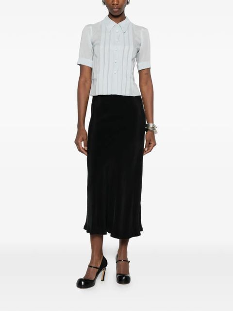 Maison Margiela button front blouse - Blue - zdjęcie produktu nr 2