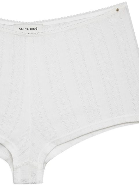 ANINE BING Fran boyshorts - White - zdjęcie produktu nr 2
