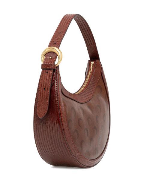 Marine Serre Moon crescent-shape shoulder bag - Brown - zdjęcie produktu nr 2