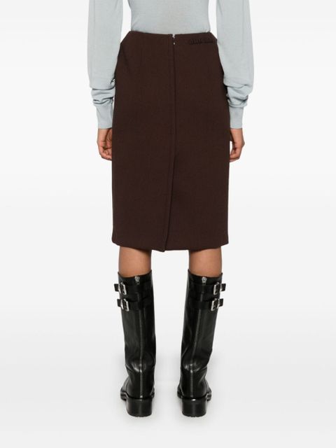 Miu Miu pencil midi skirt - Brown