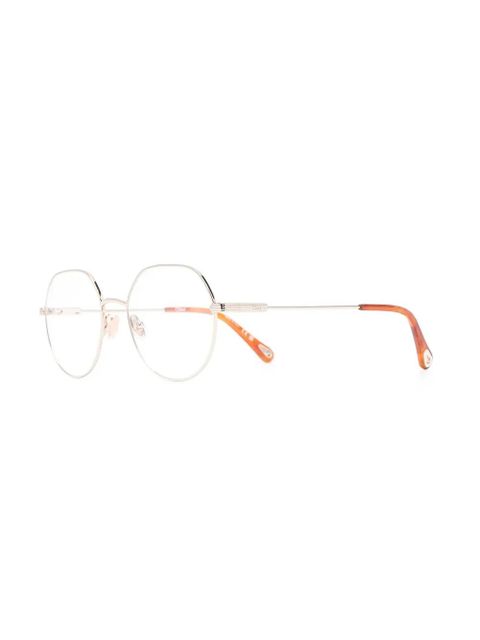 Chloé Eyewear round-frame glasses - Gold - zdjęcie produktu nr 2