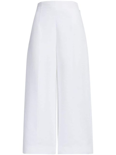 Marni wide-leg cropped trousers - White - zdjęcie produktu nr 1