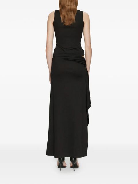 Christopher Esber crystal-pendant open twist tank top - Black