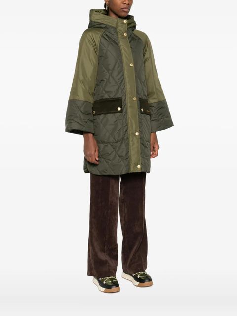Barbour quilted hooded coat - Green