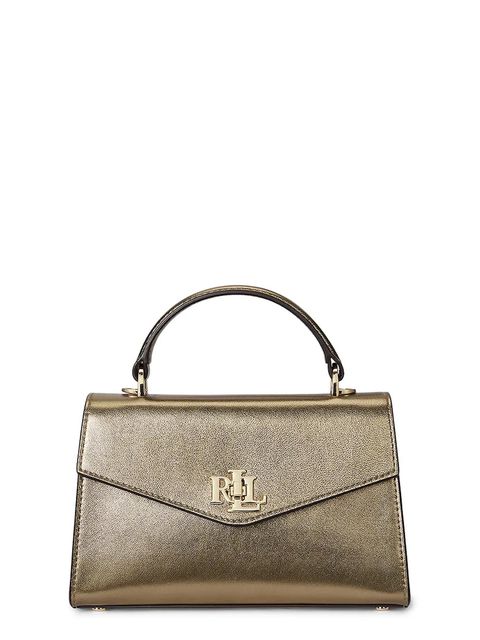 Lauren Ralph Lauren torebka skórzana kolor złoty 431P02413 - zdjęcie produktu nr 1