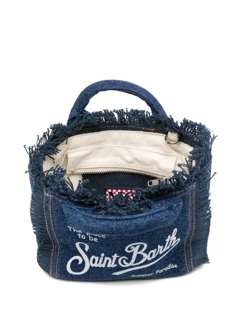 MC2 Saint Barth mini Vanity denim tote bag - Blue