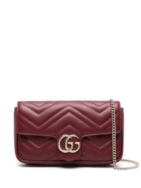 Gucci mini Marmont cross body bag - Red - zdjęcie produktu nr 1