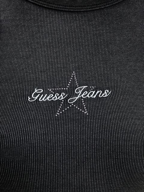 Guess Jeans top kolor czarny W6RP23 KA0H1