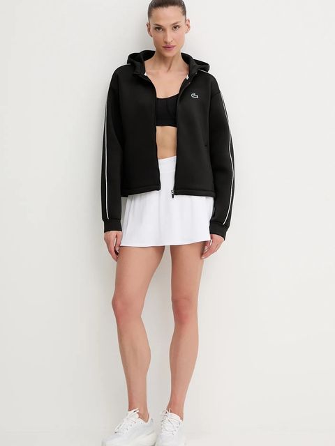 Lacoste spódnica kolor biały mini rozkloszowana JF4193