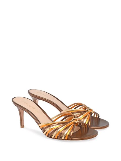 Gianvito Rossi 70mm Vyna sandals - Gold - zdjęcie produktu nr 2
