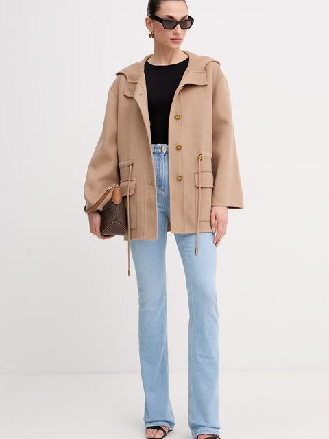 Elisabetta Franchi jeansy flare damskie - zdjęcie produktu nr 1