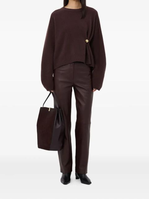 LouLou de Saison metallic-ornament crew-neck sweater - Brown - zdjęcie produktu nr 2