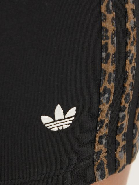 adidas Originals szorty Booty Short damskie kolor czarny wzorzyste high waist JW7305