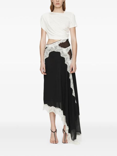 Christopher Esber twisted lace tee dress - Black - zdjęcie produktu nr 2