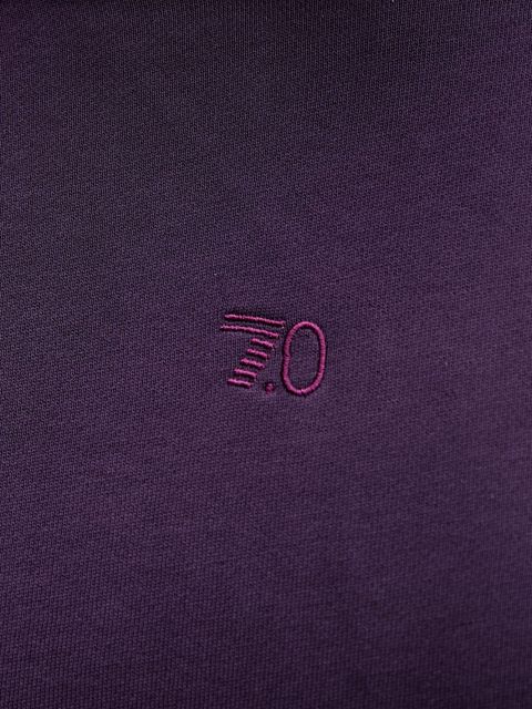 EA7 Emporio Armani bluza dwustronna damska kolor fioletowy z kapturem gładka AF10377-7X000156