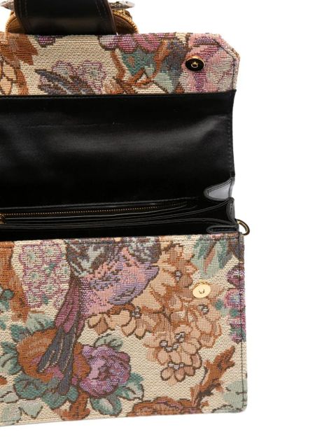 Miu Miu floral embellished shoulder bag - Neutrals