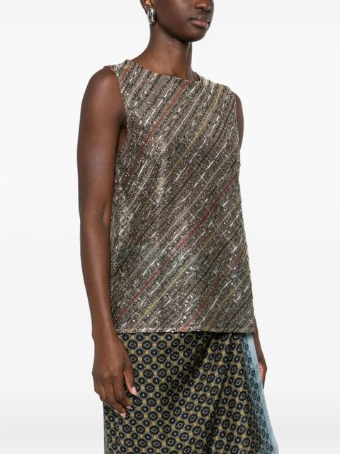 Missoni sequin striped top - Grey