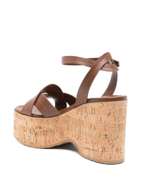 Gianvito Rossi 100mm platform sandals - Brown - zdjęcie produktu nr 2