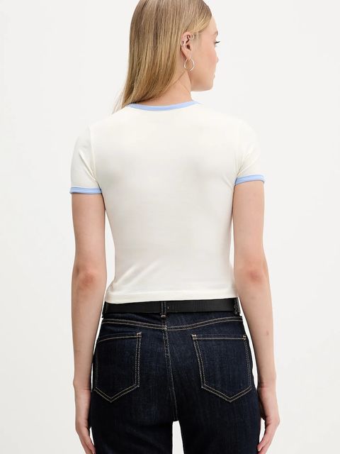 Guess Jeans t-shirt damski kolor beżowy W5BI17 J1314 - zdjęcie produktu nr 2