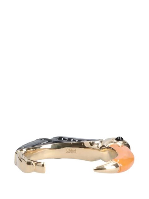 Chloé Tropicus toucan cuff bracelet - Gold