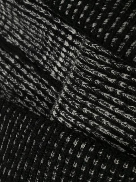 Missoni two-tone wool scarf - Black