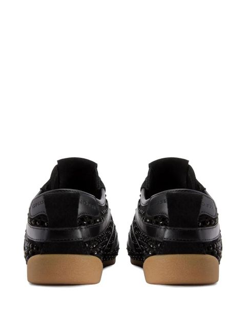 Giuseppe Zanotti Top perforated sneakers - Black