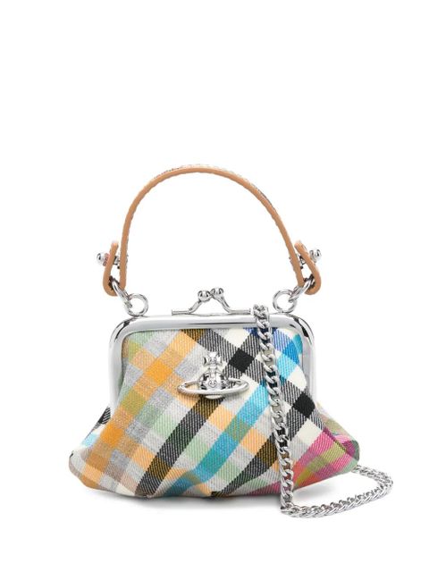 Vivienne Westwood plaid mini bag - White - zdjęcie produktu nr 1