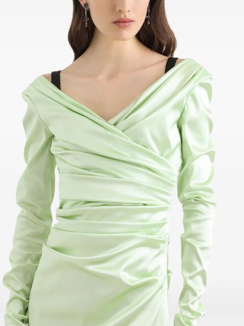 Dolce & Gabbana long-sleeve midi dress - Green