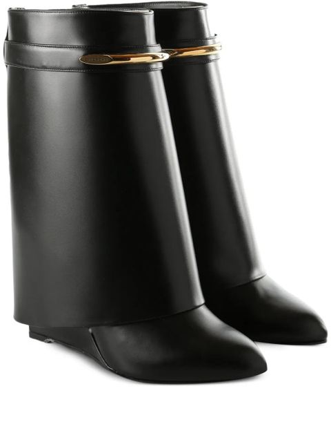 Givenchy strap-detail leather boots - Black - zdjęcie produktu nr 1