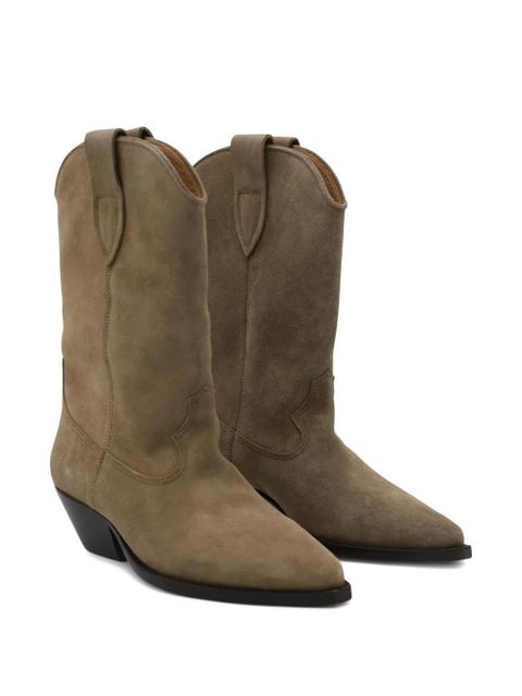 ISABEL MARANT Duerto suede cowboy boots - Brown