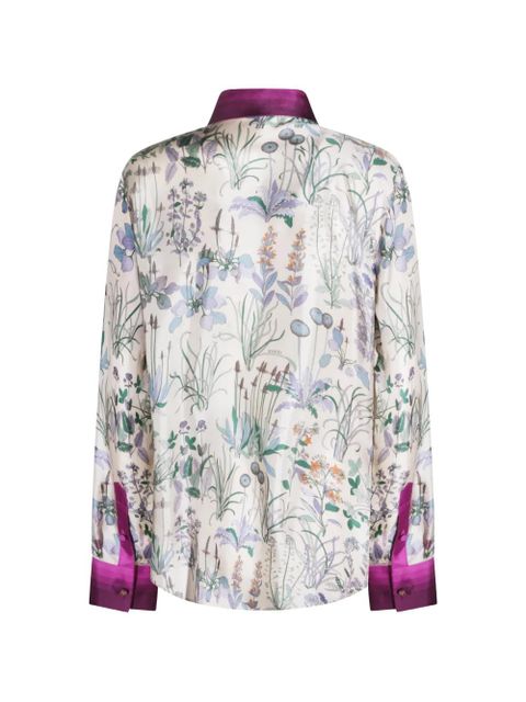 Gucci floral-print shirt - Neutrals - zdjęcie produktu nr 2