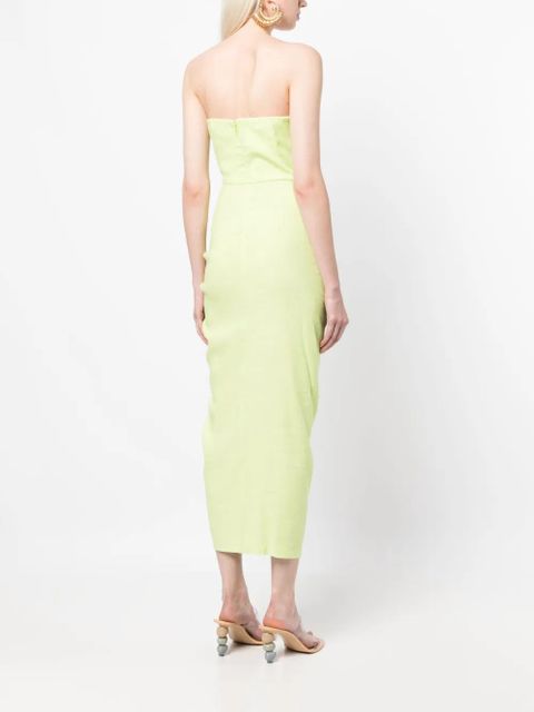 Cult Gaia Donna cut-out ruched dress - Green