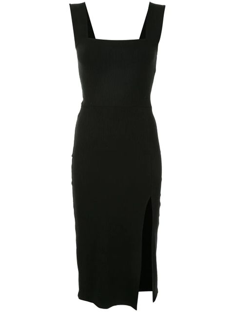 Reformation Cassi stretch-fit midi-dress - Black - zdjęcie produktu nr 1