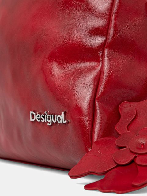 Desigual torebka REPRISE RED VALENTI kolor czerwony 25WAXPCA
