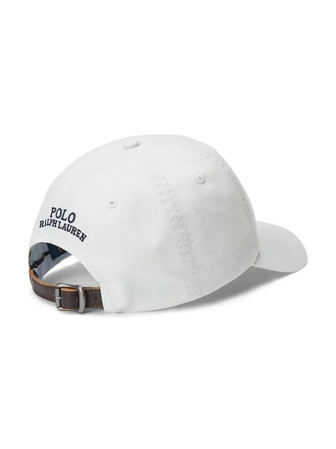 Polo Ralph Lauren czapka z daszkiem bawełniana CLS SPRT kolor biały gładka 211954881 - zdjęcie produktu nr 2